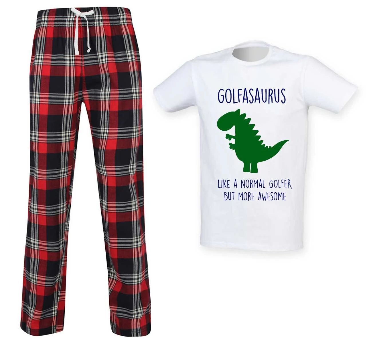 Golfaasaurus Tartan Pajamas, Like A Normal Golfer But More Awesome 1 Golfaasaurus Tartan Pajamas, Like A Normal Golfer But More Awesome