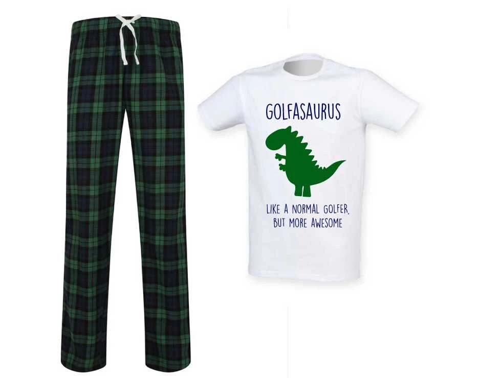 Golfaasaurus Tartan Pajamas, Like A Normal Golfer But More Awesome 2 Golfaasaurus Tartan Pajamas, Like A Normal Golfer But More Awesome - Image 2