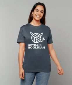 Netball Hooligan Heavy Cotton Boyfriend T-shirt