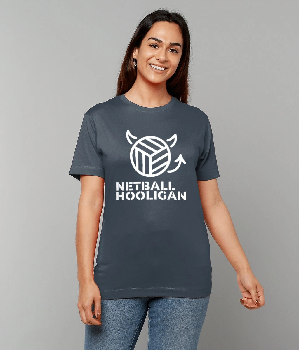 Netball Hooligan Heavy Cotton Boyfriend T-shirt 1 Netball Hooligan Heavy Cotton Boyfriend T-shirt