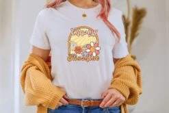 Chasing Sunshine Retro Tshirt Summer Vibes Clothing, Perfect Gift Idea For Thanksgiving And Holidays, Comfy Tshirt For Women