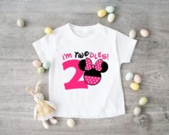 I'm Twodles T-Shirt, 2nd Birthday Shirts, Mickey Birthday Shirt, Minnie Mouse Shirt, 2nd Birthday Shirt For Boy And Girl, Kids Birthday Gift -Fashion Clothing Store il fullxfull.4875231528 17m9