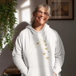 Raining Crowns Hoodie. Crown.Queen Crown Hoodie. Womens Sweatshirt.Queen Hoodie. Gifts For Her.Crown Birthday Gift. Gifts For Mums.Mum Gift.