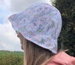 Handmade Fully Reversible Tulip Hat, Bucket Hat, Sun Hat, Festival Hat, Beach Hat, Summer Hat