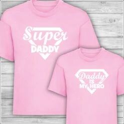 Father's Day Gift Super Daddy T-Shirt Daddy Is My Hero Matching Family T-Shirt Mens And Ladies Boys And Girls Plus Baby Bodysuits -Fashion Clothing Store il fullxfull.4887437094 mgdw
