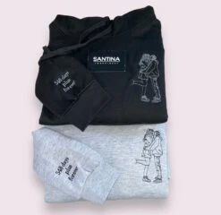 Embroidered Photo Outline Hoodie, Portrait Tshirt Sweatshirt, Fathers Day Sentimental Gift, Sweatshirt For Dad, Personalised Gift For Dad -Fashion Clothing Store il fullxfull.4897571366 ciex