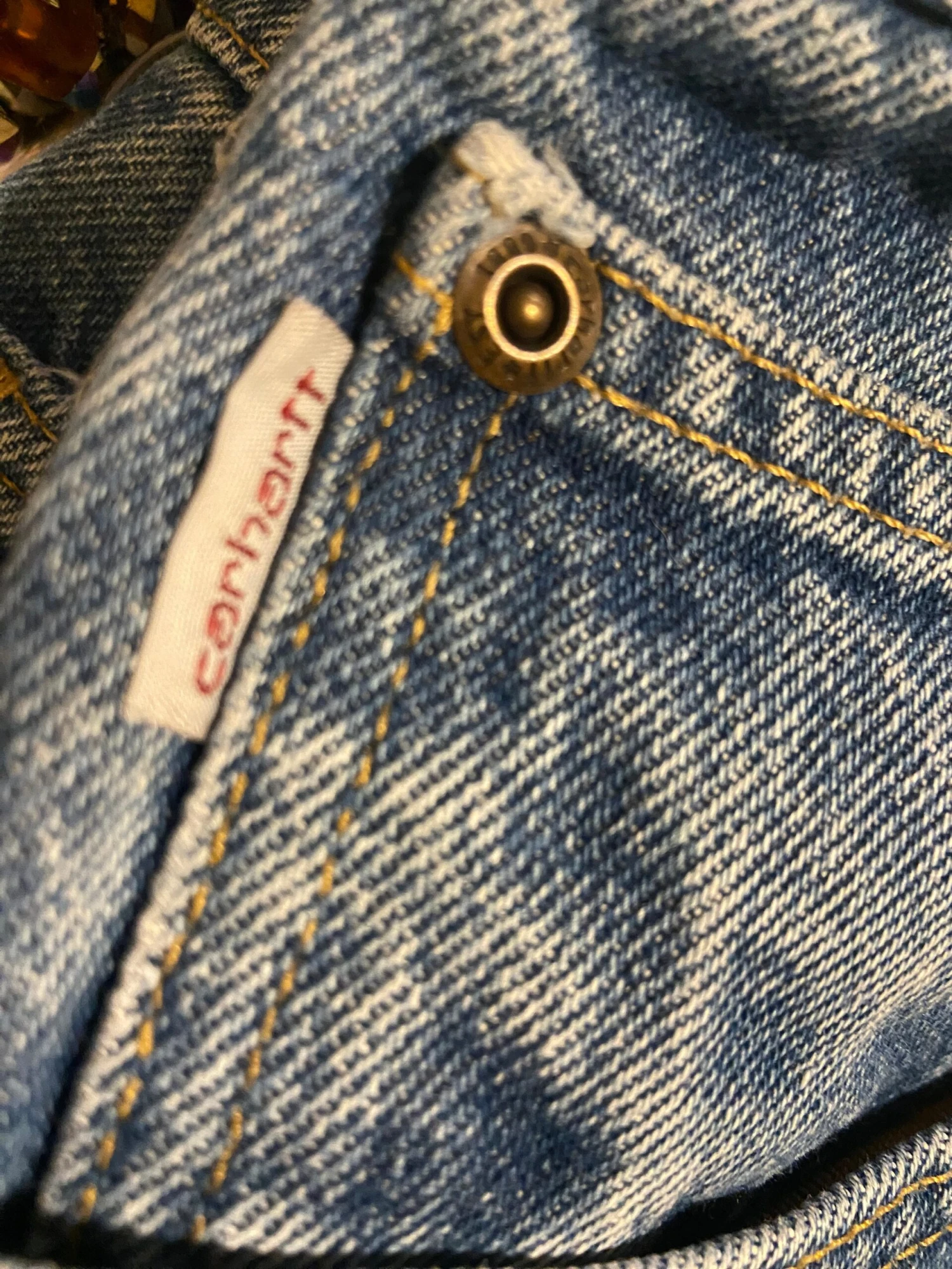 Authentic Vintage 2000s Carhartt Denim Shorts 6 Authentic Vintage 2000s Carhartt Denim Shorts - Image 6