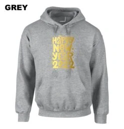 Happy New Year 2022 Hoodie Hoody Hood Hooded Gold Font Couple Gift Joke Top Unisex Ladies Men Top Trending -Fashion Clothing Store il fullxfull.4926281678 m6s4