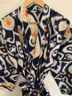 Nevy Blue Men's Kimono With Bag,100%Cotton Kimono, Kimono/Robe, Dressinggown,Nightwear,Make Up Dressing Gown,Beachwear -Fashion Clothing Store il fullxfull.4989060146 c7nt