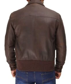 Handmade High Quality A2 Bomber Cockpit Pilot Waxed Brown Premium WWII Military Bomber Aviator Real Sheepskin Leather Jacket For Winters -Fashion Clothing Store il fullxfull.4995439753 jljx