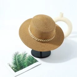 Women'S Sun Hat, Flat Top Straw Hat, Outdoor Hat, Gift For Her, Holiday Beach Hat, Women'S Summer Hat, Fashionable Hat -Fashion Clothing Store il fullxfull.4996008830 mpq5