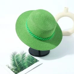 Women'S Sun Hat, Flat Top Straw Hat, Outdoor Hat, Gift For Her, Holiday Beach Hat, Women'S Summer Hat, Fashionable Hat -Fashion Clothing Store il fullxfull.4996008870 lrco