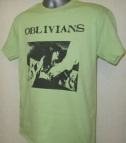 Oblivians T Shirt 199 Retro Music Green Unisex Tee