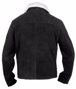 Men's Walking Dead Rick Grimes Brown Sherpa Suede Leather Jacket With Fur Collar -Fashion Clothing Store il fullxfull.5024481018 ldfd