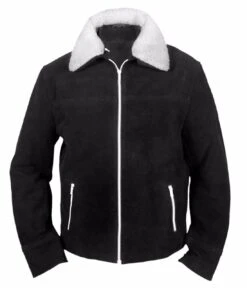 Men's Walking Dead Rick Grimes Brown Sherpa Suede Leather Jacket With Fur Collar -Fashion Clothing Store il fullxfull.5024481024 j9pv