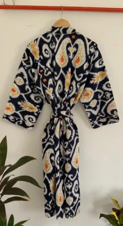 Nevy Blue Men's Kimono With Bag,100%Cotton Kimono, Kimono/Robe, Dressinggown,Nightwear,Make Up Dressing Gown,Beachwear -Fashion Clothing Store il fullxfull.5037301029 c3lk