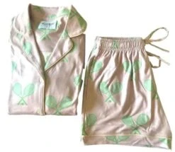 Tennis Pajama Short Set -Tennis Team, Tennis Gift, Tennis PJ's