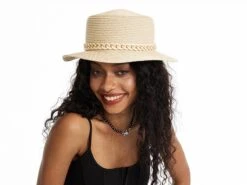 Women'S Sun Hat, Flat Top Straw Hat, Outdoor Hat, Gift For Her, Holiday Beach Hat, Women'S Summer Hat, Fashionable Hat