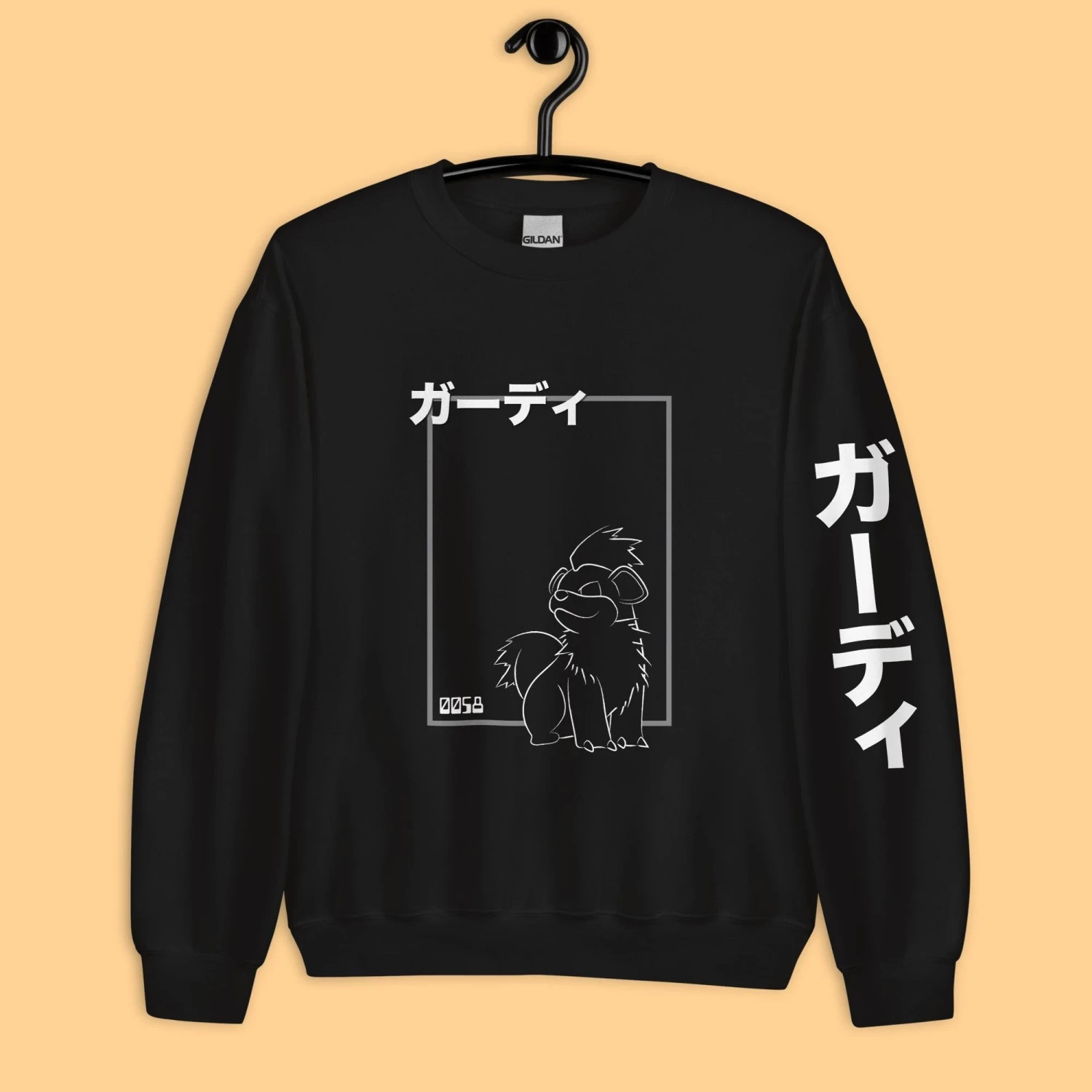 Growlithe Inspired Hoodie/Sweater/T-Shirt 1 Growlithe Inspired Hoodie/Sweater/T-Shirt