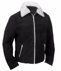 Men's Walking Dead Rick Grimes Brown Sherpa Suede Leather Jacket With Fur Collar -Fashion Clothing Store il fullxfull.5072709235 jgm4