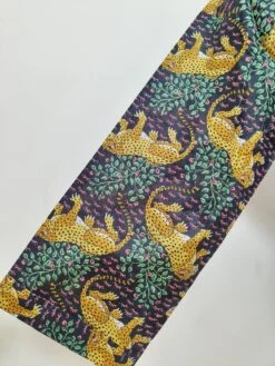 Pure Cotton Handprinted House Dressing Robe Kimono Lapelled Collar In Blue & Leopard Safari PintHouse Robe Comfy Men Robe/ Man Robe -Fashion Clothing Store il fullxfull.5076025320 7ch7