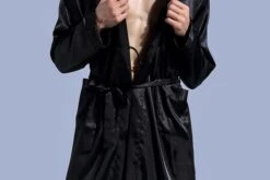 Mens Summer Kimono Soft Silk Bathrobe, Bridal Nightwear Gown Robe, V Neck Satin Rayon Robe, Bride Comfortable Robe, Vintage Y2k Inspire Robe -Fashion Clothing Store il fullxfull.5082007090 gesz