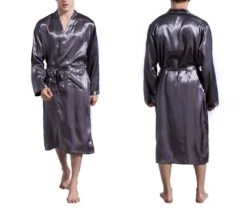 Mens Summer Kimono Soft Silk Bathrobe, Bridal Nightwear Gown Robe, V Neck Satin Rayon Robe, Bride Comfortable Robe, Vintage Y2k Inspire Robe -Fashion Clothing Store il fullxfull.5082007098 by1y