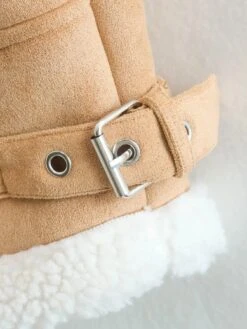 Handmade Women B3 Bomber Shearling Aviator Vintage Biker Sleeveless Real Leather Biker Vest -Fashion Clothing Store il fullxfull.5085790644 m4qt