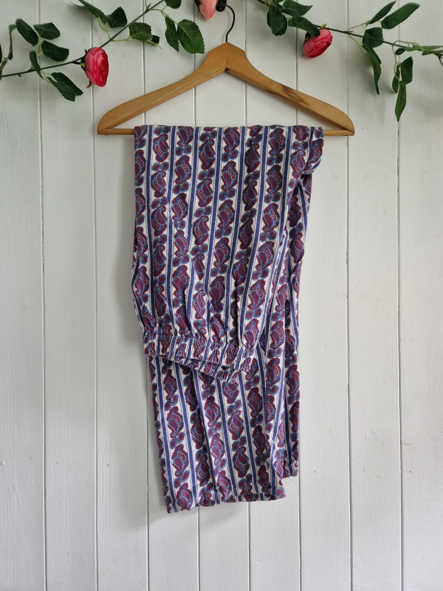 Mens Vintage Paisley Pyjamas, 60s 70s Brush Cotton Flannel Pyjamas, Good Quality Pyjama Set, Retro Gift For Him 5 Mens Vintage Paisley Pyjamas, 60s 70s Brush Cotton Flannel Pyjamas, Good Quality Pyjama Set, Retro Gift For Him - Image 5