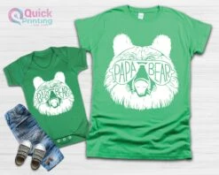 Papa Bear Baby Bear, Dad And Baby Matching T-shirt Baby Vest, Father's Day Gift Present, New Dad Gift, Dad Birthday Tshirt Son Gift To Dad T -Fashion Clothing Store il fullxfull.5100107848 9oor