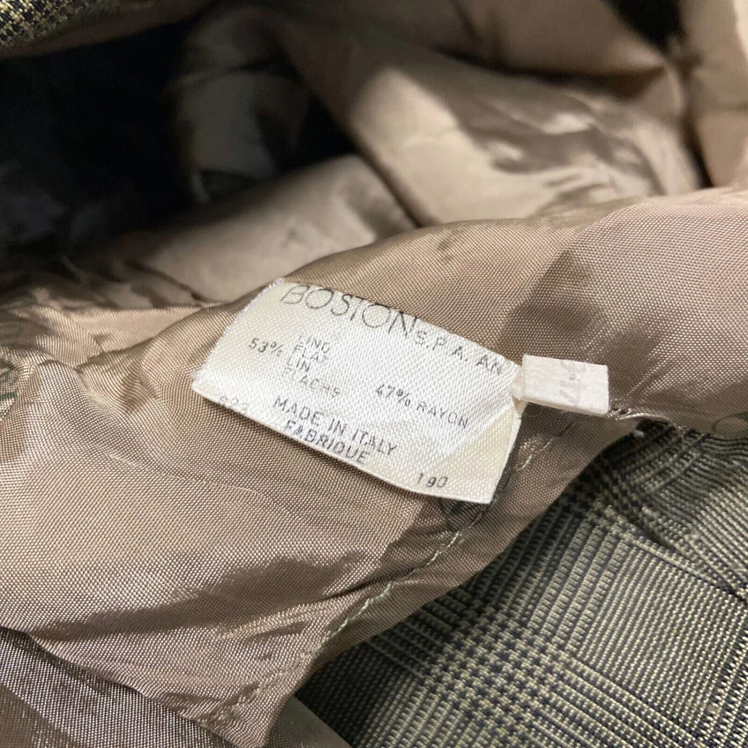 Oliver By Valentino Linen Check Blazer Jacket 4 Oliver By Valentino Linen Check Blazer Jacket - Image 4