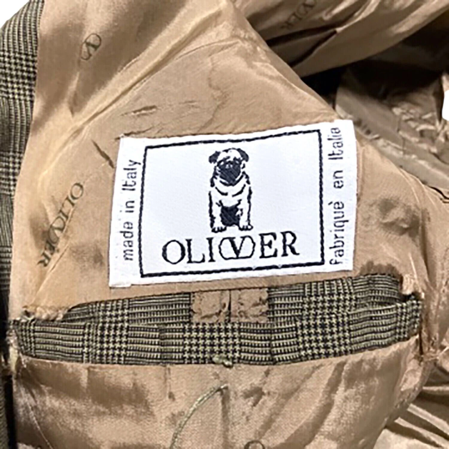 Oliver By Valentino Linen Check Blazer Jacket 3 Oliver By Valentino Linen Check Blazer Jacket - Image 3