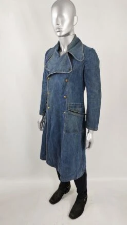 Vintage 70s Mens Coat, Long Denim Jacket, Blue Jean Jacket, Mens Pea Coat, Western Jacket, Dandy Mod Coat Men, 1970s Jacket Men 14 Vintage 70s Mens Coat, Long Denim Jacket, Blue Jean Jacket, Mens Pea Coat, Western Jacket, Dandy Mod Coat Men, 1970s Jacket Men -Fashion Clothing Store il fullxfull.5106862411 wmcj