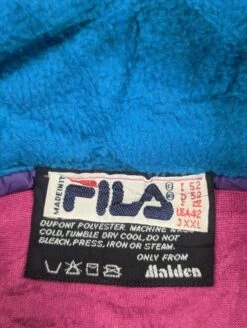 Fila Vintage Crazy Logo Fleece Jacket Pink Men's XXL Full Zip -Fashion Clothing Store il fullxfull.5107797586 t0oa