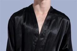 Mens Summer Kimono Soft Silk Bathrobe, Bridal Nightwear Gown Robe, V Neck Satin Rayon Robe, Bride Comfortable Robe, Vintage Y2k Inspire Robe -Fashion Clothing Store il fullxfull.5130239597 5huj