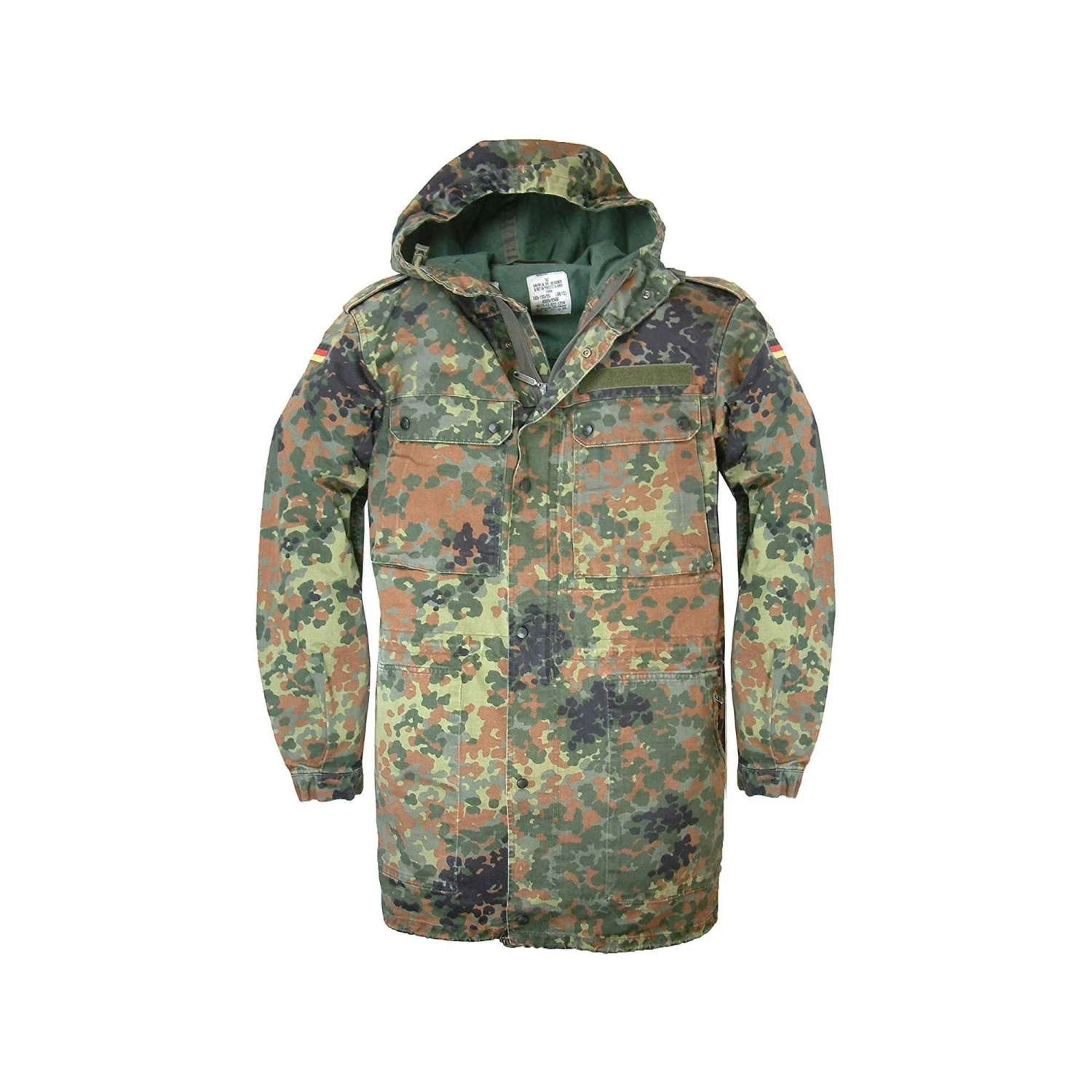 Origianl German Parka Army Military Hooded Jacket Field Flecktarn Camo Surplus Preloved Used Condition Camouflage Vintage Coat 1 Origianl German Parka Army Military Hooded Jacket Field Flecktarn Camo Surplus Preloved Used Condition Camouflage Vintage Coat