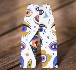 Evil Eye Mystical Ladies Pajama Pants, Trendy Women's Lounge Pants, Mystic Pj Bottoms, Ladies Fashion Pjs Spring Summer Wear