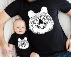 Papa Bear Baby Bear, Dad And Baby Matching T-shirt Baby Vest, Father's Day Gift Present, New Dad Gift, Dad Birthday Tshirt Son Gift To Dad T -Fashion Clothing Store il fullxfull.5148329169 duy4