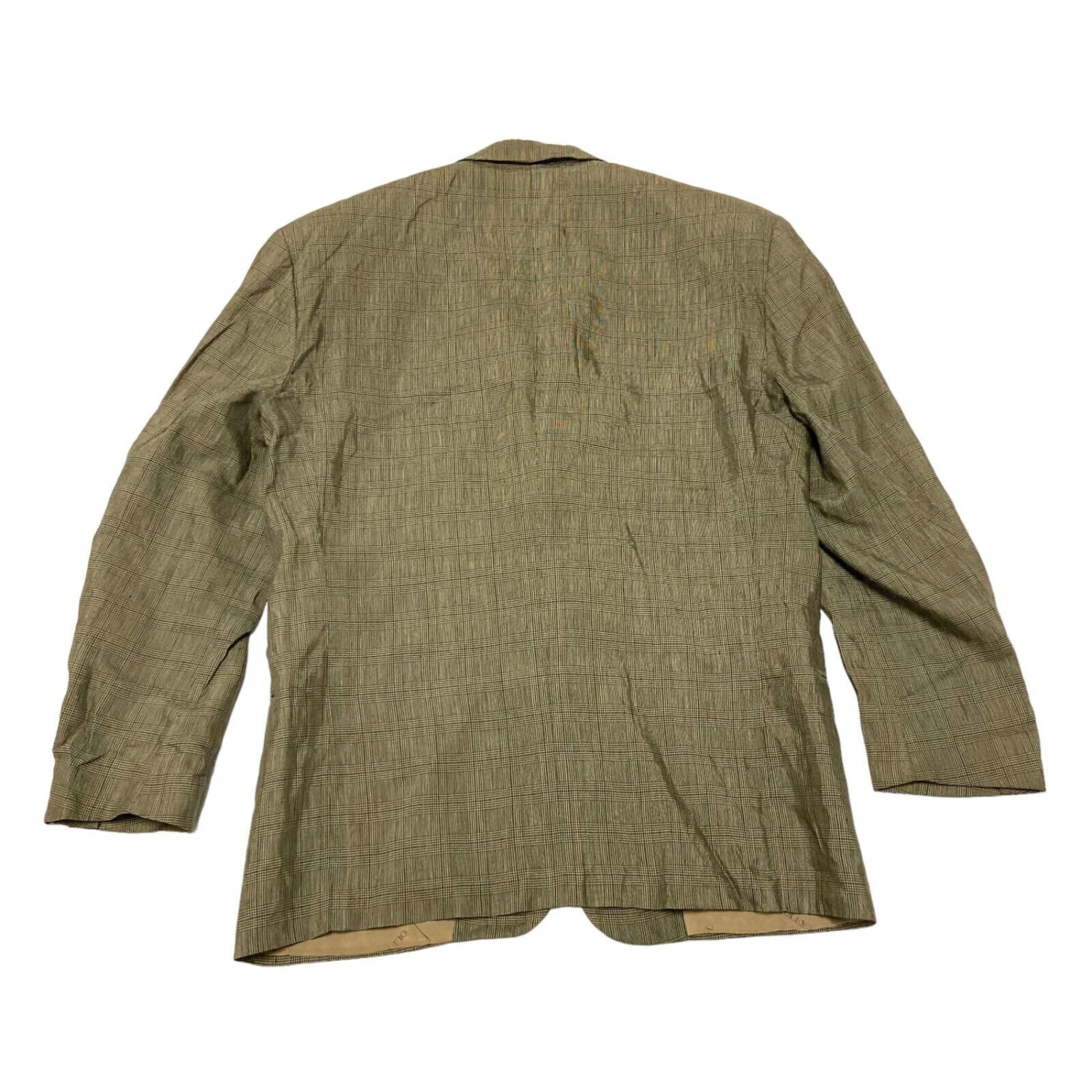 Oliver By Valentino Linen Check Blazer Jacket 2 Oliver By Valentino Linen Check Blazer Jacket - Image 2