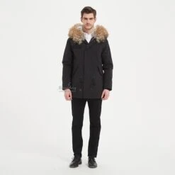 Men's Rabbit Fur Lined Parka With Real Fur Collar 6 Men's Rabbit Fur Lined Parka With Real Fur Collar -Fashion Clothing Store il fullxfull.5151538529 cjgq