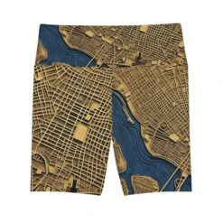City Map Of Florence - Women's Workout Shorts