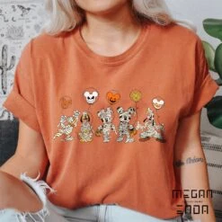 Comfort Colors® Disney Halloween Skeleton Shirt, Disney Halloween Matching Shirt, Disney Balloon Shirt, Mickey And Friends Halloween Shirt -Fashion Clothing Store il fullxfull.5154962787 3zan
