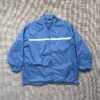 Nike Vintage Swoosh Logo Bomber Jacket Blue Men's XL Full Zip