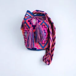 Bright And Bold: Handwoven Crossbody Bag In Eye-Catching Patterns And Colours.