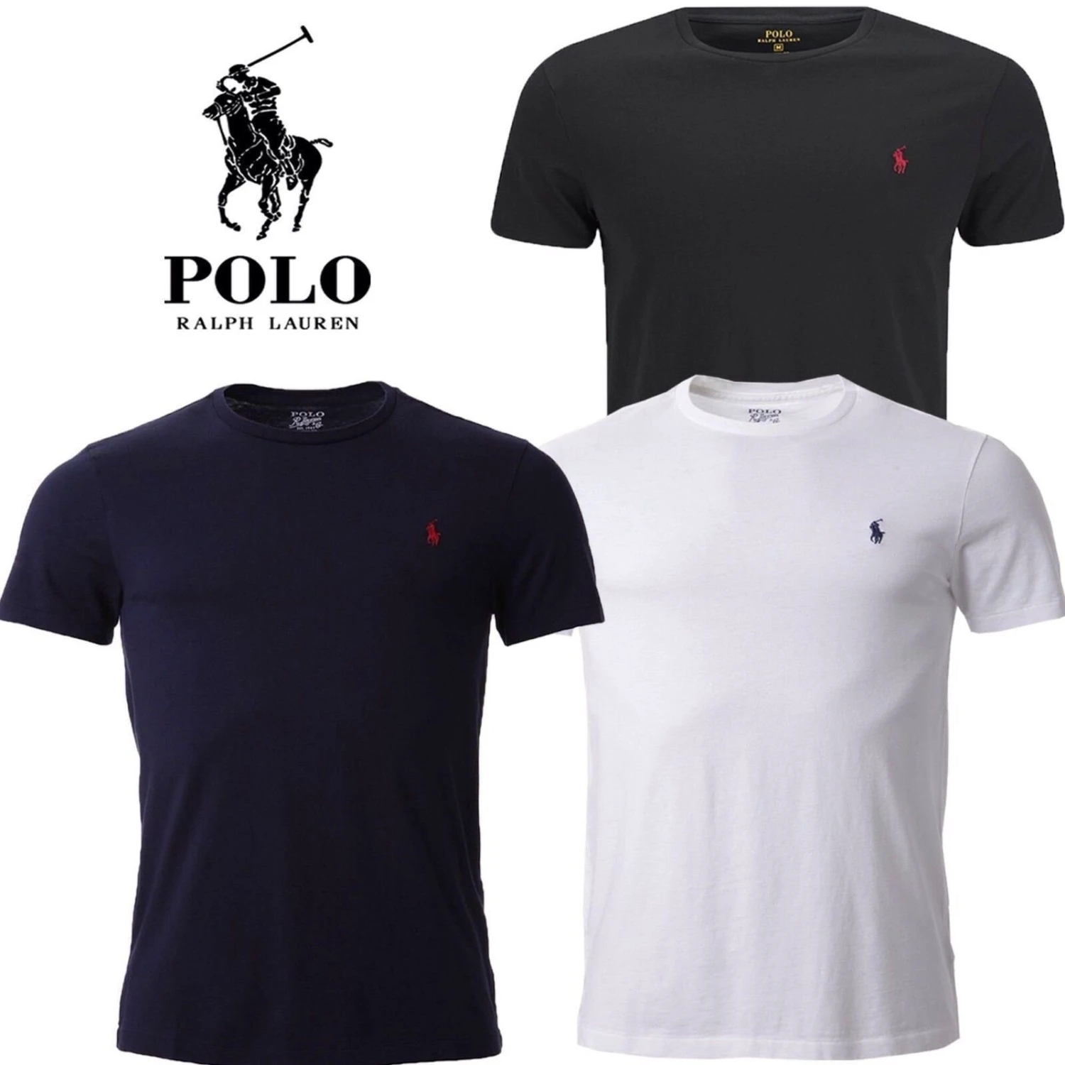 Men's Ralph Lauren T-Shirts Short Sleeve Crew Neck Men's Clothing Tops T Shirts Tees New With Tags Size M / L / XL / XXL! 1 Men's Ralph Lauren T-Shirts Short Sleeve Crew Neck Men's Clothing Tops T Shirts Tees New With Tags Size M / L / XL / XXL!