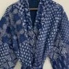 Blue Indigo Long-4 Hand Made Kantha/Robe,100% Cotton Bath Robe,Indian Hand Made Kantha,Cotton Kimono,Traditional Robe,Quilted Kimono,