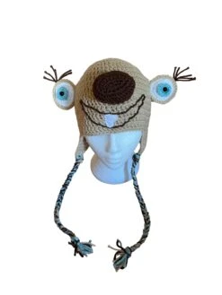 Sid Hat Sloth Hat, Sid Beanie Hat Sloth Hat With Earflaps