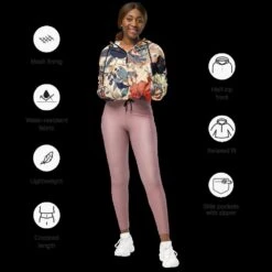 Floral Women’s Cropped Windbreaker - Crop Windbreaker Jacket - Ladies Windbreaker - Cute Windbreakers - Women Windbreaker -Fashion Clothing Store il fullxfull.5183775762 9y7l