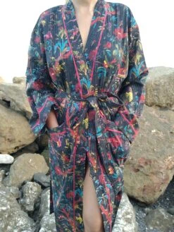 Kimono,dressing Robe,gifts For Her, Loungewear,resort Wear,boho Robe,cotton Robe,gifts For Him,mom Postpartum Gift, Bridesmaid Gift,boho