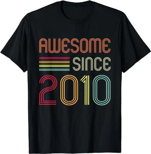 Awesome Since 2010 13th Birthday RetroT-Shirt, Sweatshirt, Hoodie - 23193 1 Awesome Since 2010 13th Birthday RetroT-Shirt, Sweatshirt, Hoodie - 23193